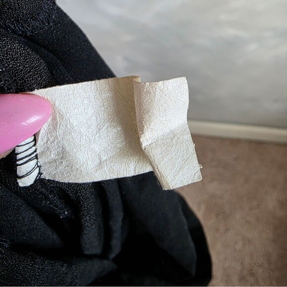 Vintage Black Halter Beaded Maxi Dress Cache Sz M - Picture 14 of 16